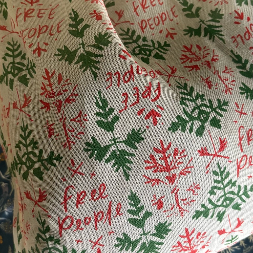 Free People Red and Green Patterned bag